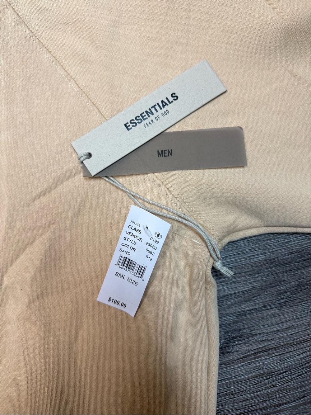 Ss23 fear of god essentials Sand hoodie - Picture 6 of 8